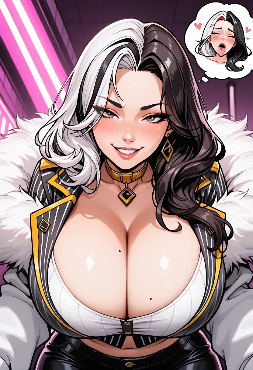 AI art 'Are You Thinking What She's Thinking? 😛'