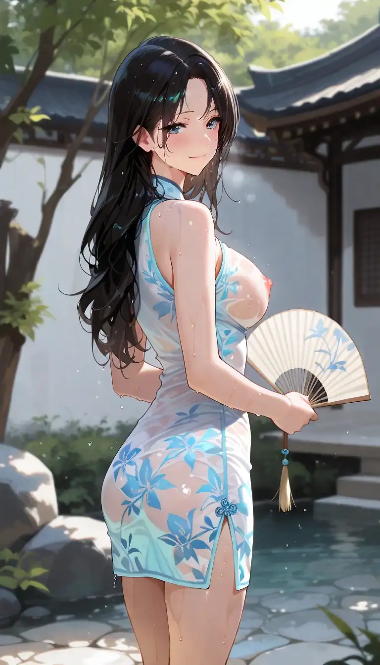 AI art 'Cheongsam Lady'
