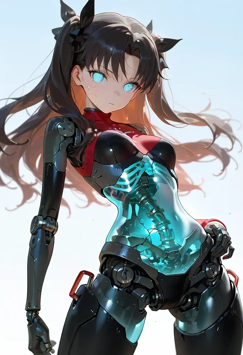 AI art "Weird boner for Tohsaka Rin, but a boner nonetheless. ROBO-RIN"