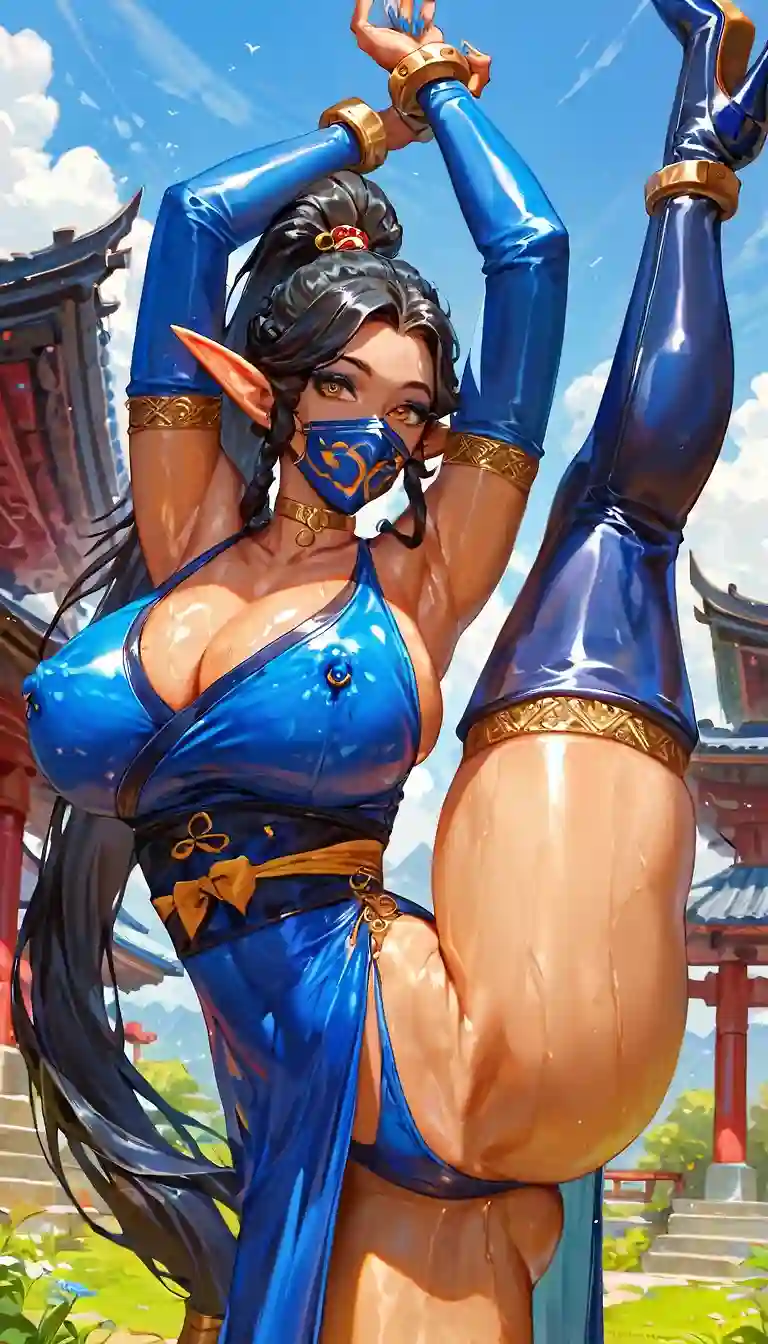 AI art "Morning Stretching"