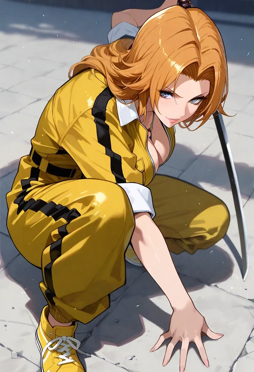 Rangiku auditioning for the next Kill Bill movie
