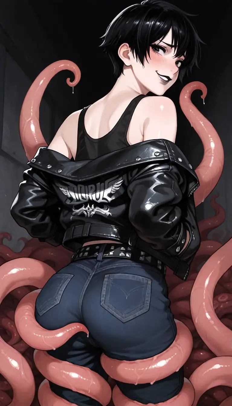 AI art "Julie and the Tentacles"