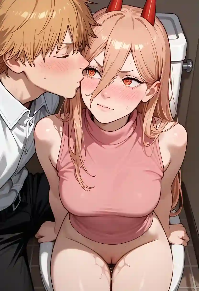 AI art "We out of tissue, so i need clean your pussy with my mouth power"