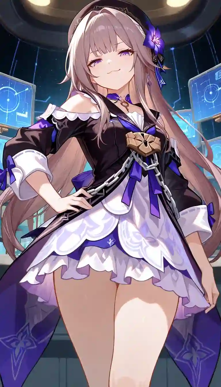 AI art 'Herta Puppet' with user description 'can smug ¬‿¬'