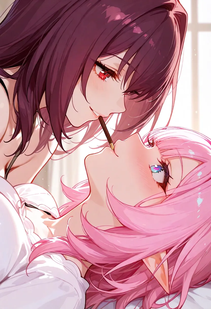 AI art "Scathach & Elysia"