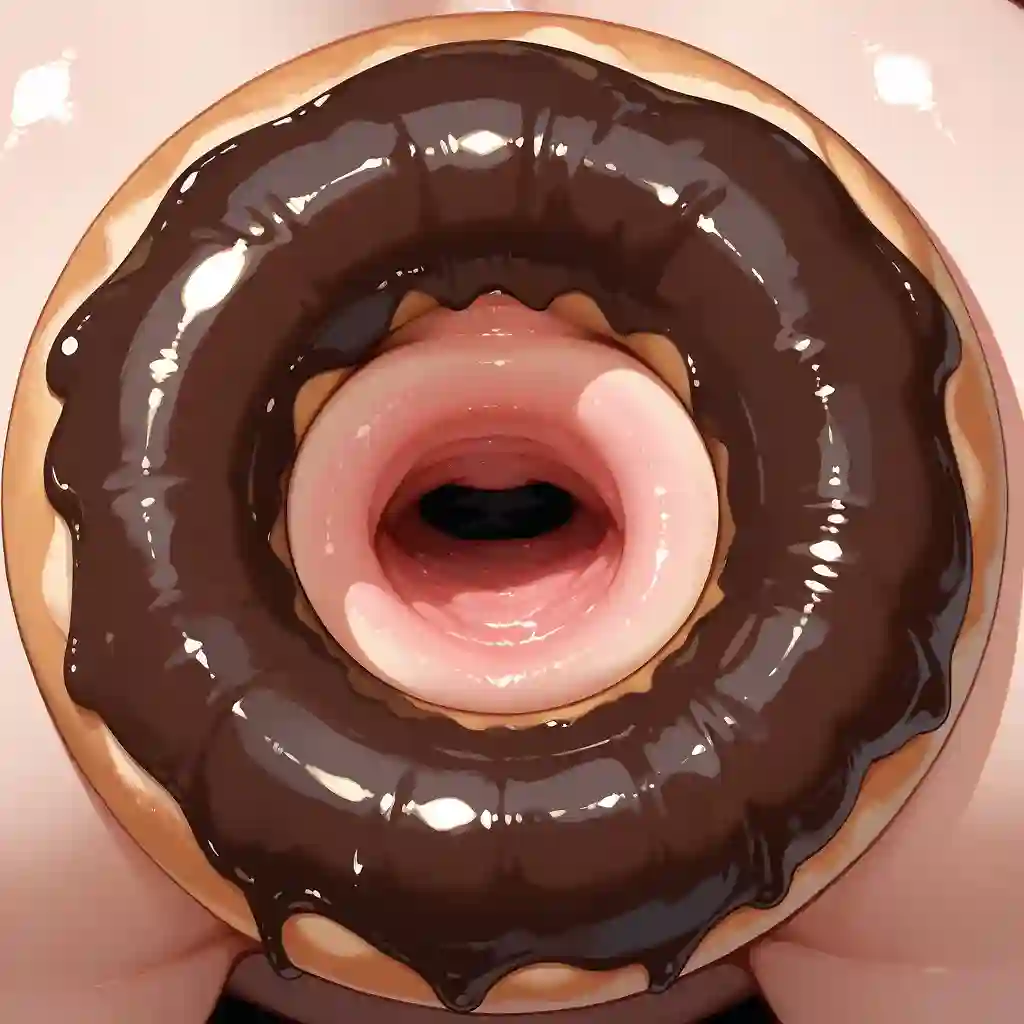 AI art "Donut over anus Challenge."
