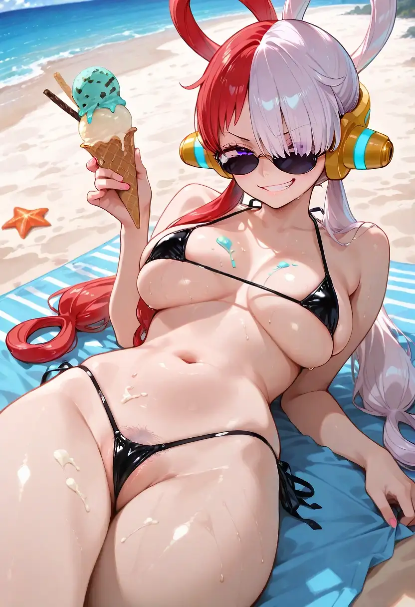 AI art "Want a lick?"