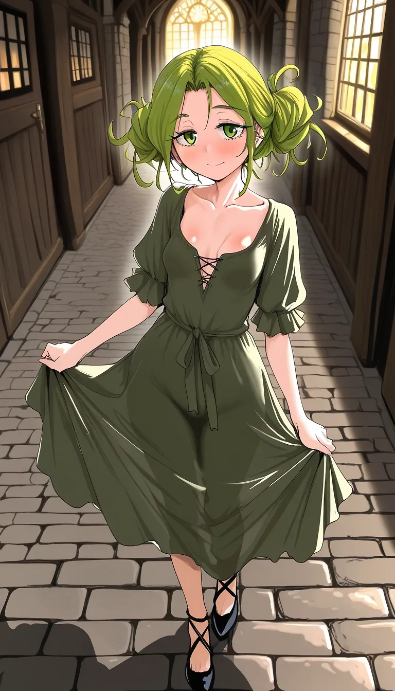 AI art "tavern maiden"