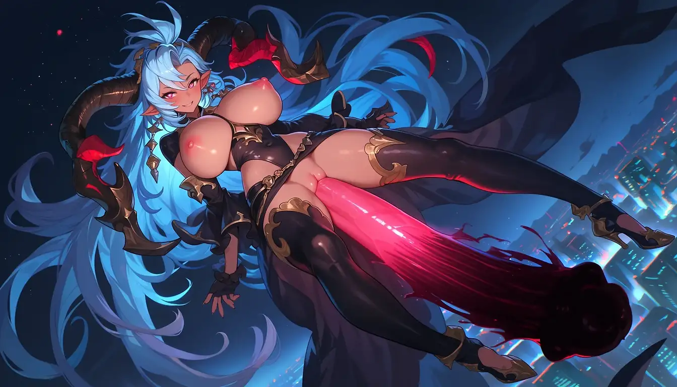 AI art 'Evil Penis Magic' with user description '... what do you eat to even start thinking about this?'