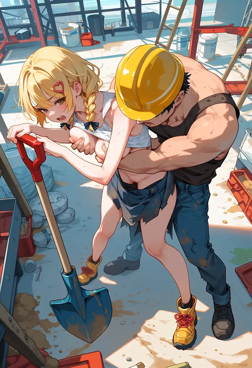 AI art 'Fujita Kotone, Construction Tycoon: The Road to Wealth' with user description 'das Ziel ist es, Milliardär zu werden.

aber denk daran: Auf der Baustelle hat Sicherheit Vorrang – und damit meine ich nicht Verhütung.'