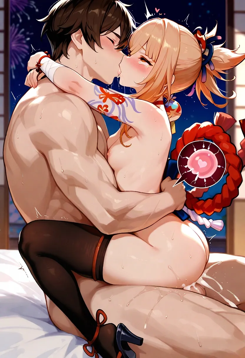 Yoimiya getting impregnated