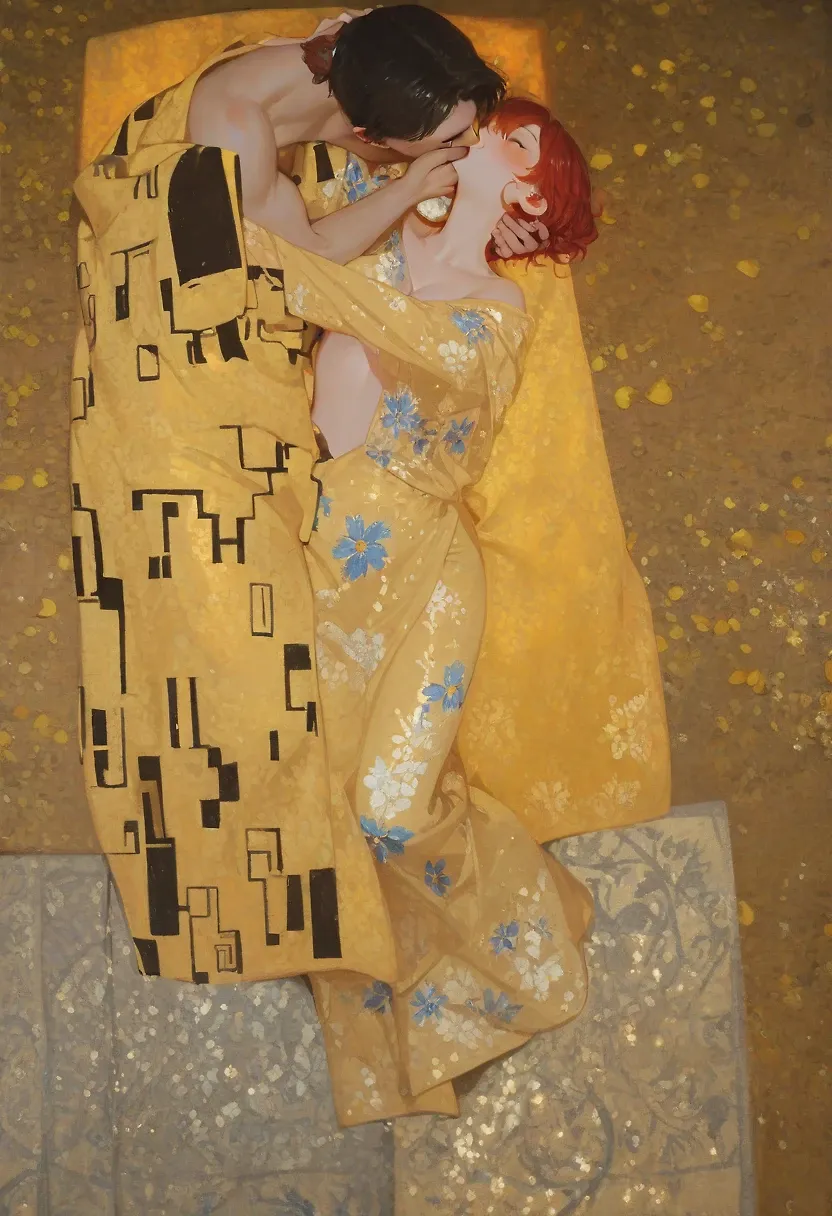 The Kiss, Klimt