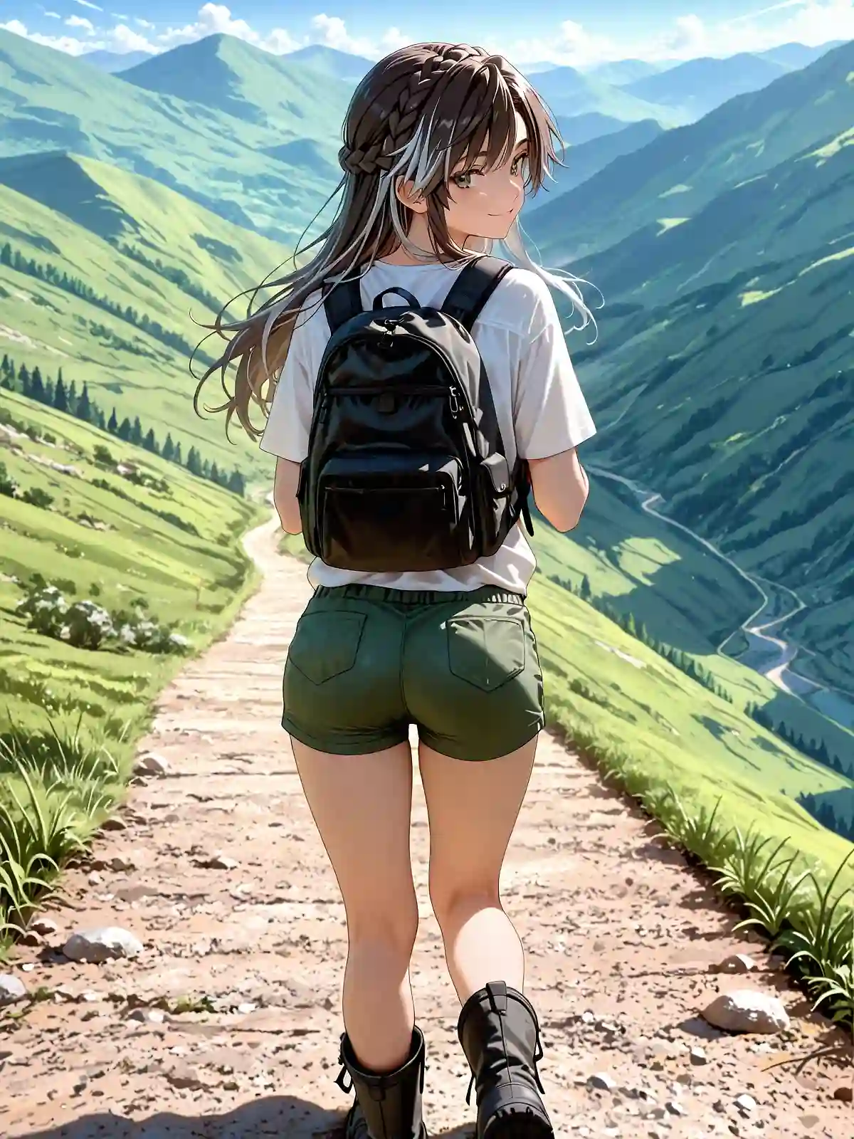 AI art "Hiking"