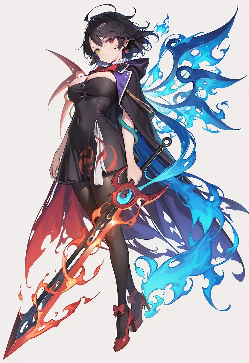 AI art 'Nue Houjuu' with user description 'I took inspiration from an artist I saw on twitter, more polished than mine.

Overall I still like how this one developed.'