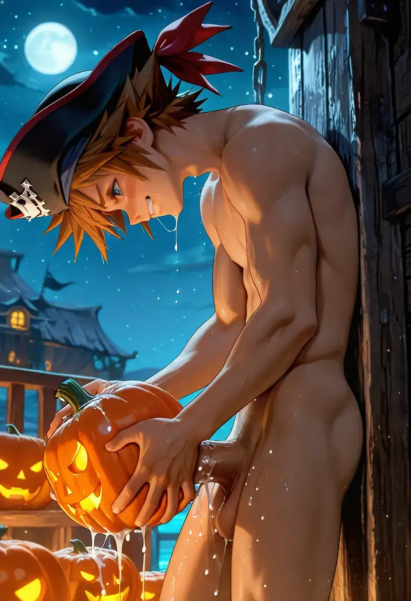 AI art 'Putting the Ween in Halloween' with user description 'A few snapshot of the guys most recent visit to Halloween Town.'