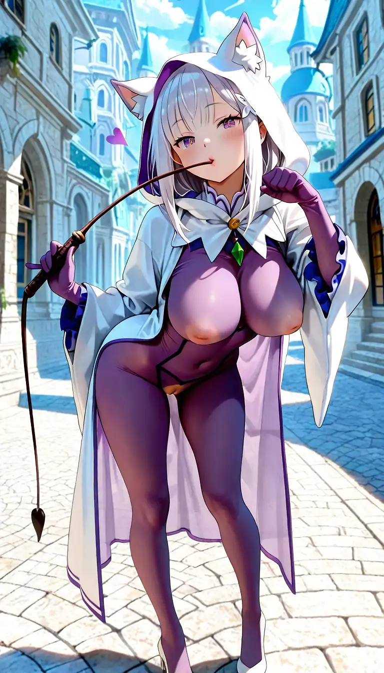 AI art 'Emilia looking for fun in the city'
