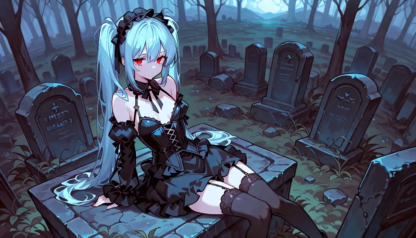 AI art 'Gothic girl'