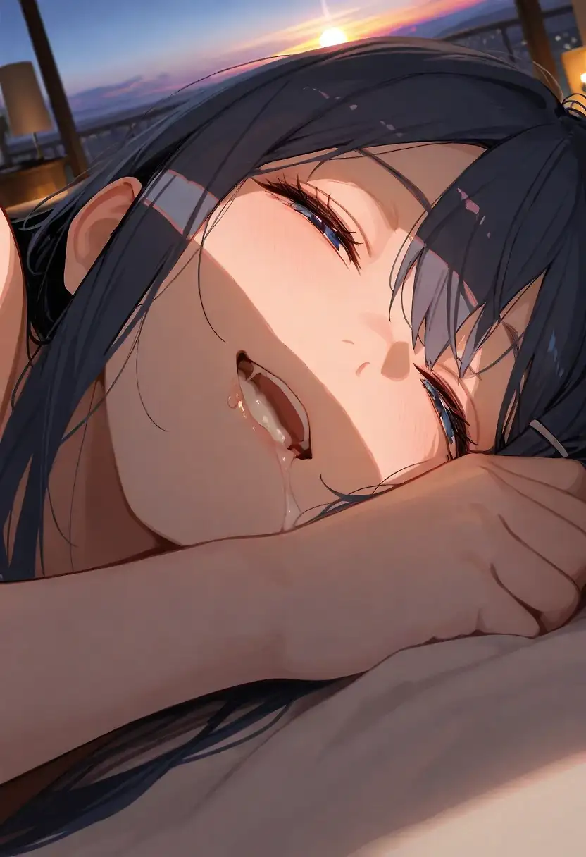 AI art 'Sayaka Casting' with user description '6+men, anal, rape, quádruplo penetration, Extreme big penis, black men, 10men, gangrape, gangbang, penetratrion, gaping, extreme gaping anus, destroyd girl, Surreal quantity of cum, Naked, Face covered in cum, Cum river, excessive cum in face, excessive cum, Cum pool, Excessive cum,excessive cum in mouth, open mouth, 1girl, bukkake, cum on floor, toga himiko, smilling,  looking at viewer, dungeon, bokeh, gaping anus,  barefeet,'