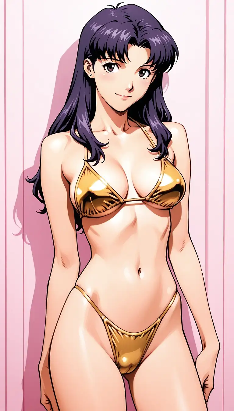 AI art 'Misatosan Gold Bikini'