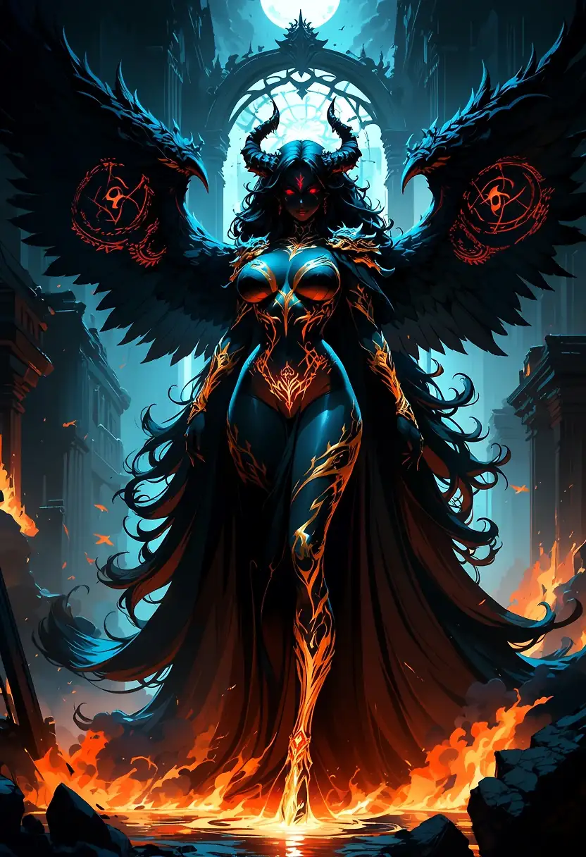 AI art 'Chaos Goddess 2'