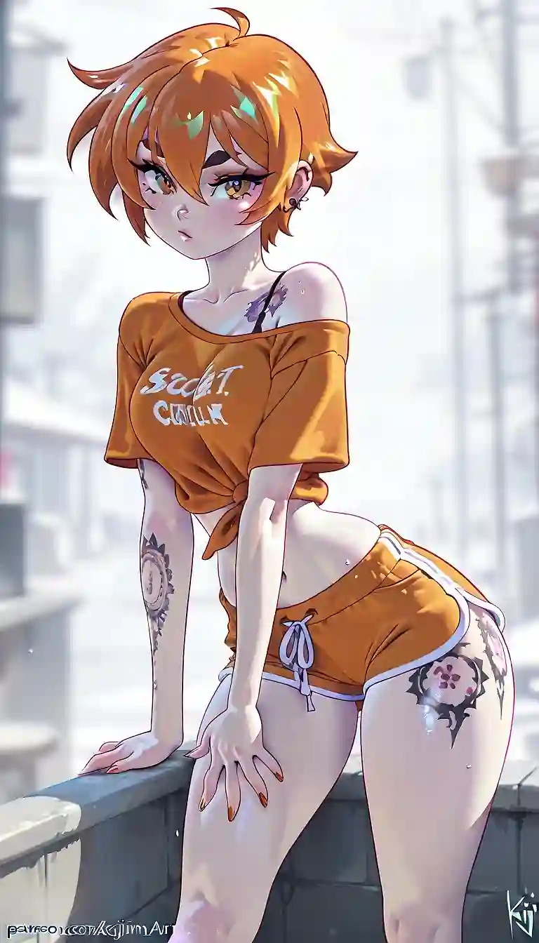 AI art "redhead tomboy"