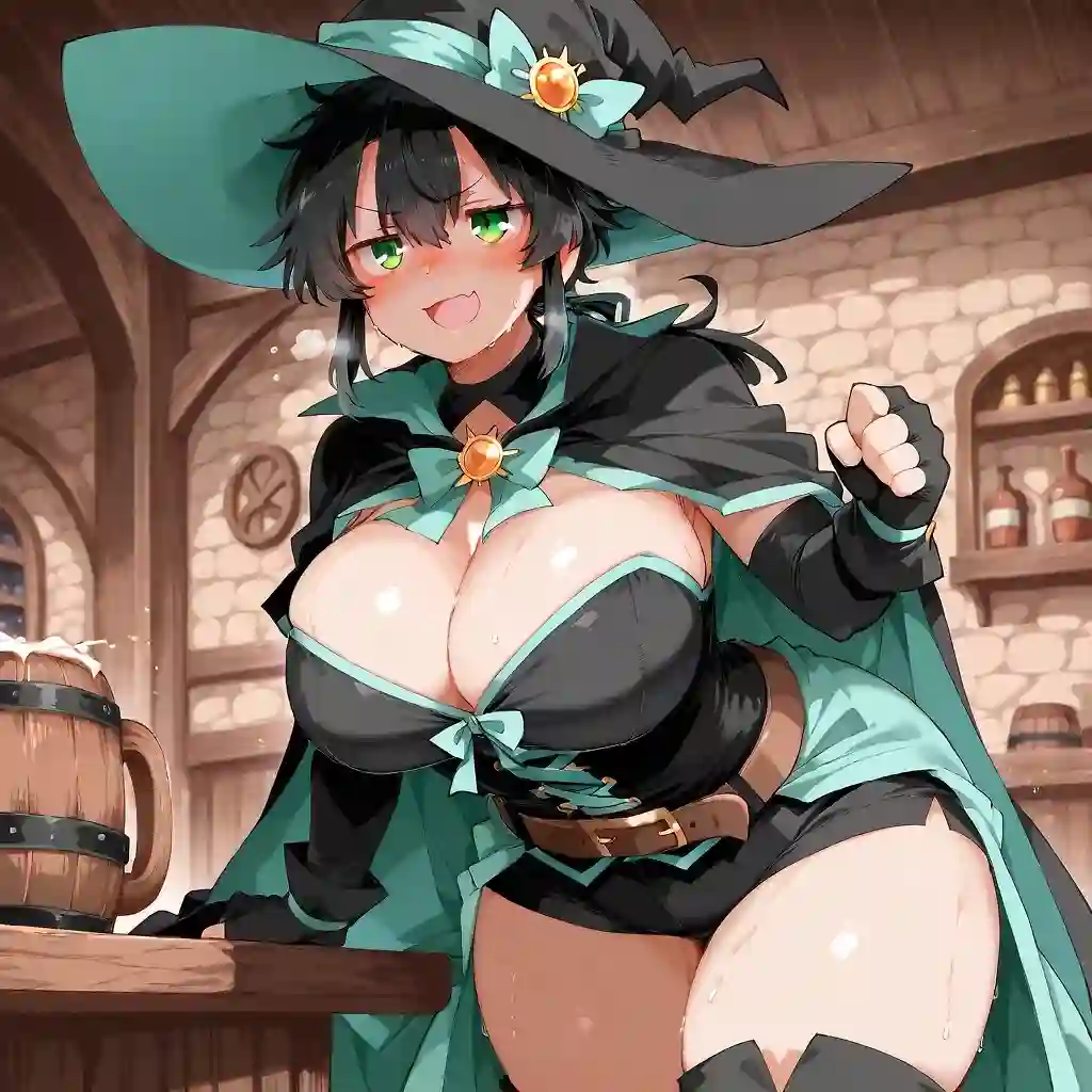 AI art "Relana's evening after the first quest"