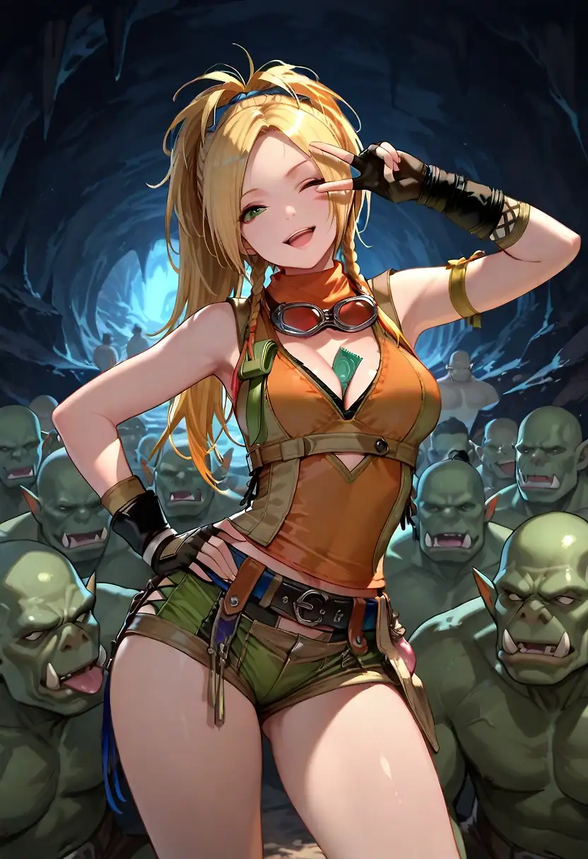 AI art "Rikku's Fun Time"