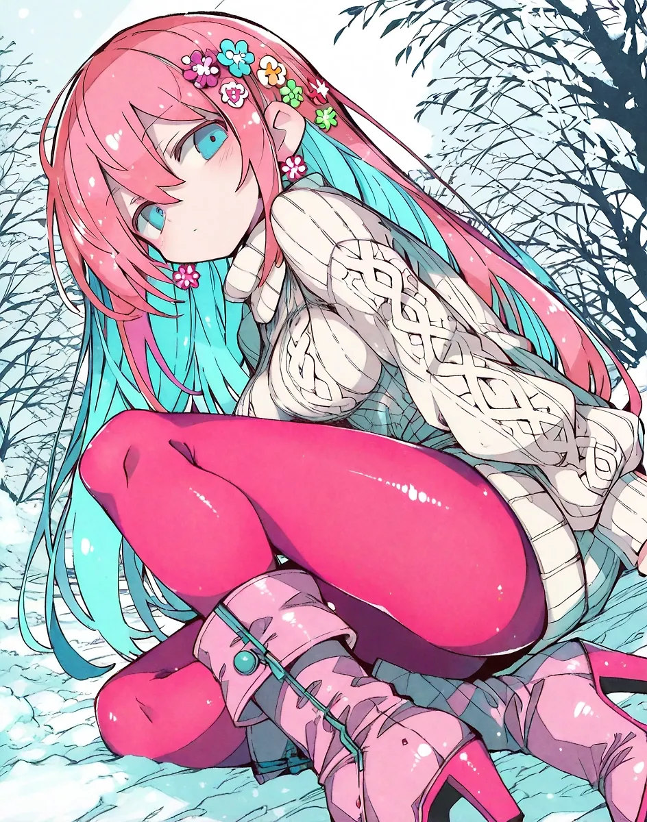 Pastel Girls in the Snow (SFW) <3