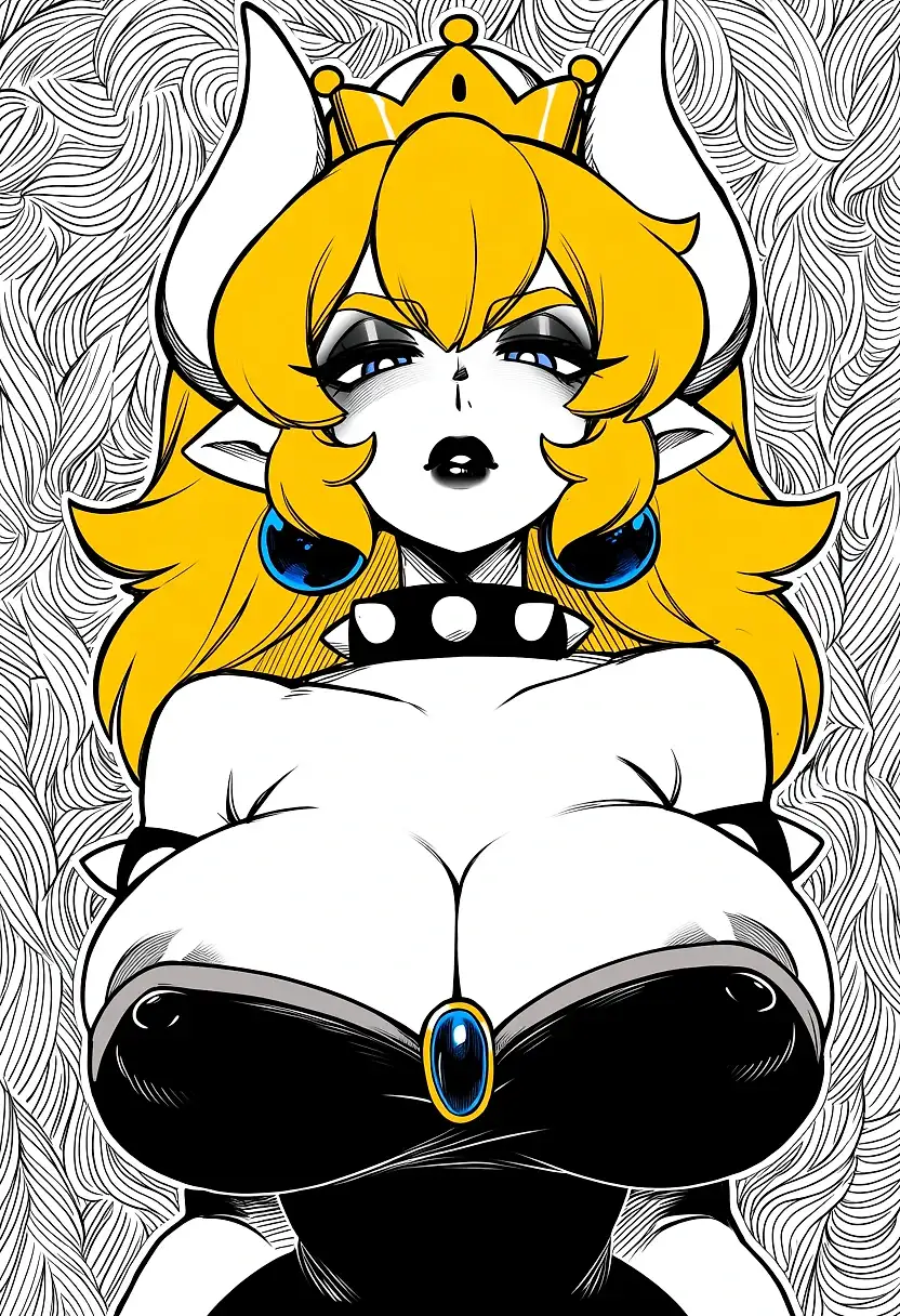 AI art 'Bowsette (Mario)'