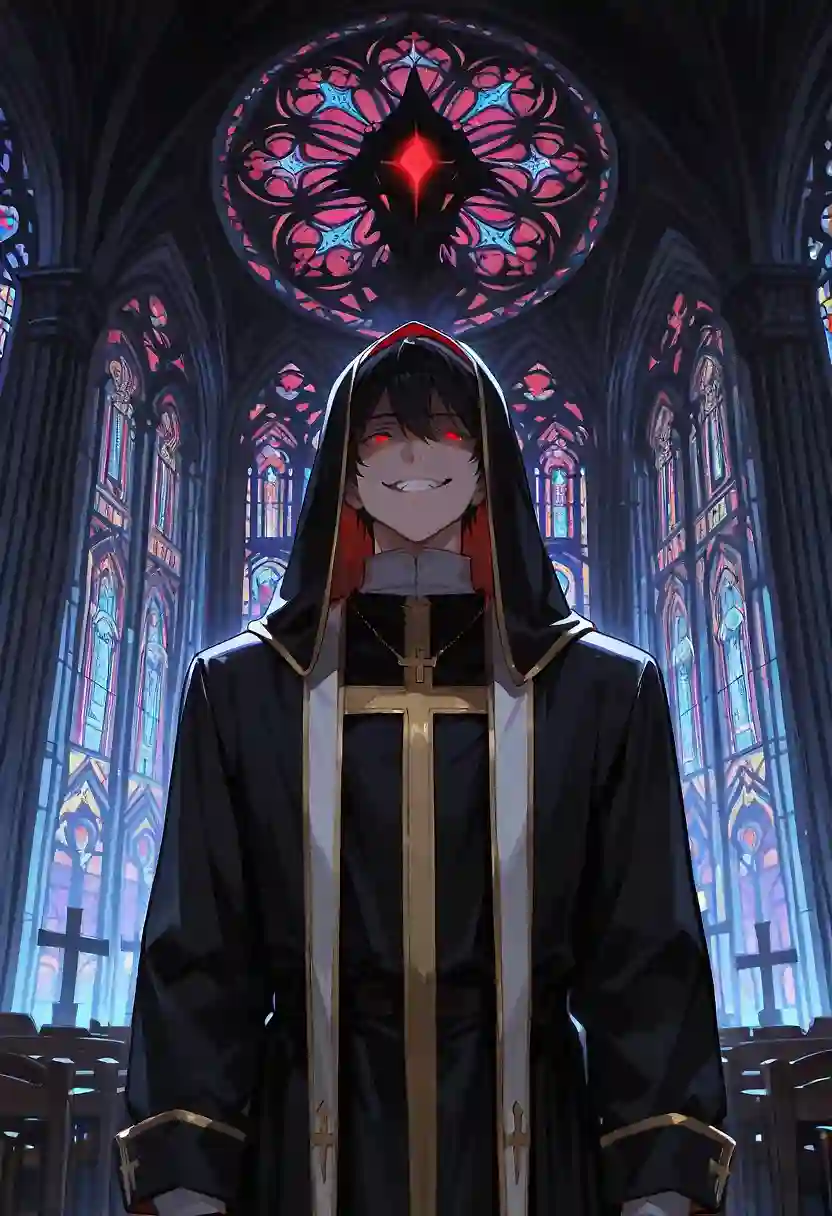 AI art 'House of the Fallen - Epilogue' with user description 'Months passed. The lust demon took the form of the lead priest of the Church to ensure his seeds were healthy.
In each nun, the spawns of lust were healthy. Soon, the cycle would begin again.
Then an unexpected visitor entered the church. The woman entered the church, which was empty and strangely quiet. She looked around once. She then walked out the door.
"Nope," Cyndel said. "That's one job that feels like nothing good can come from it."'