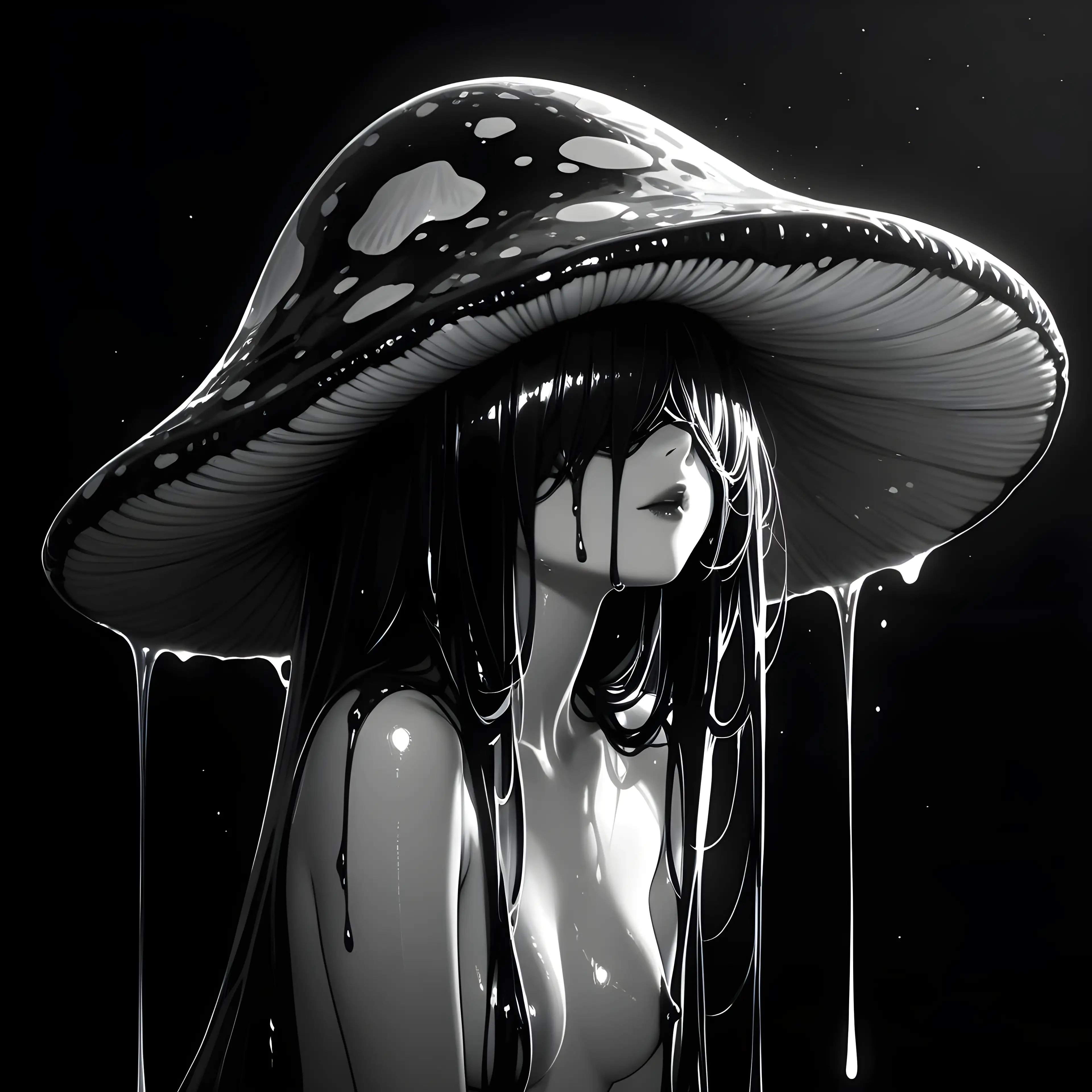 AI art 'Mushroom girls'