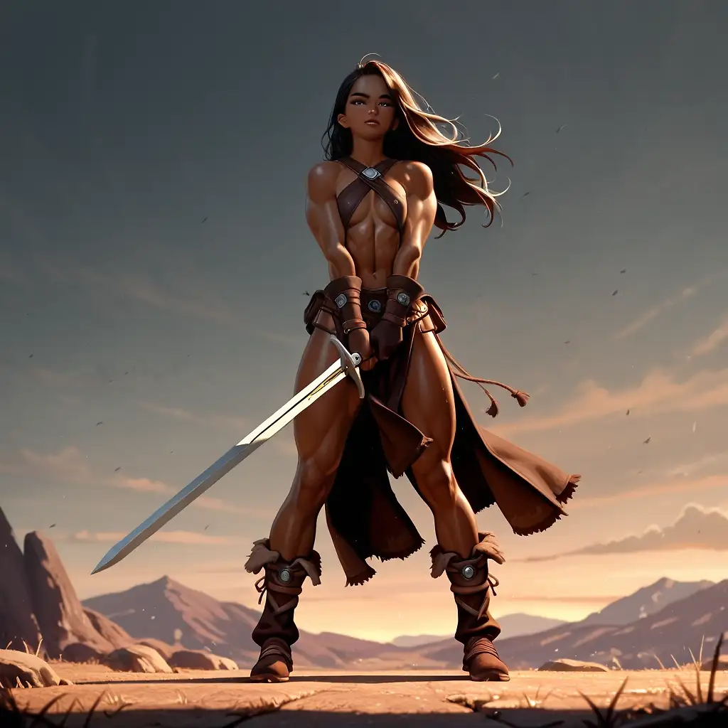 AI art "Barbarian girls"