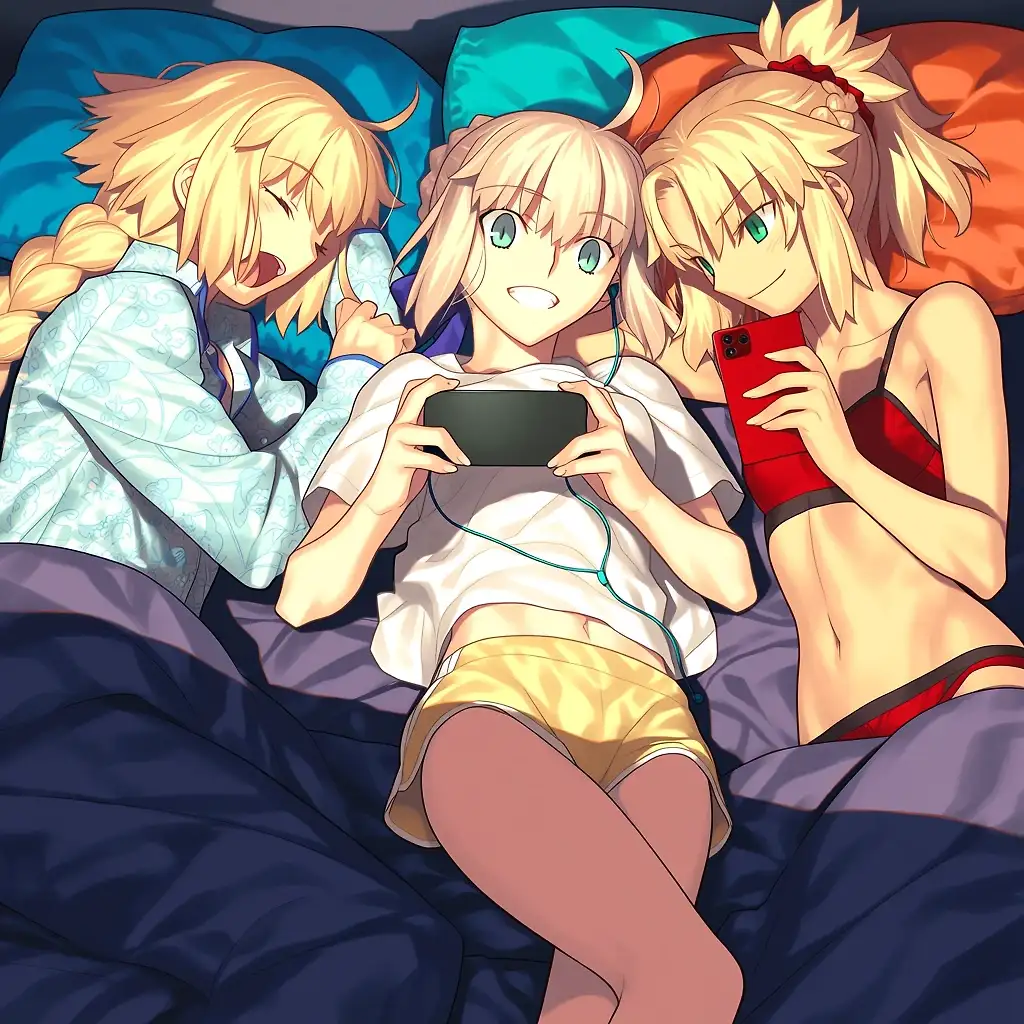 AI art 'Girl's Night'
