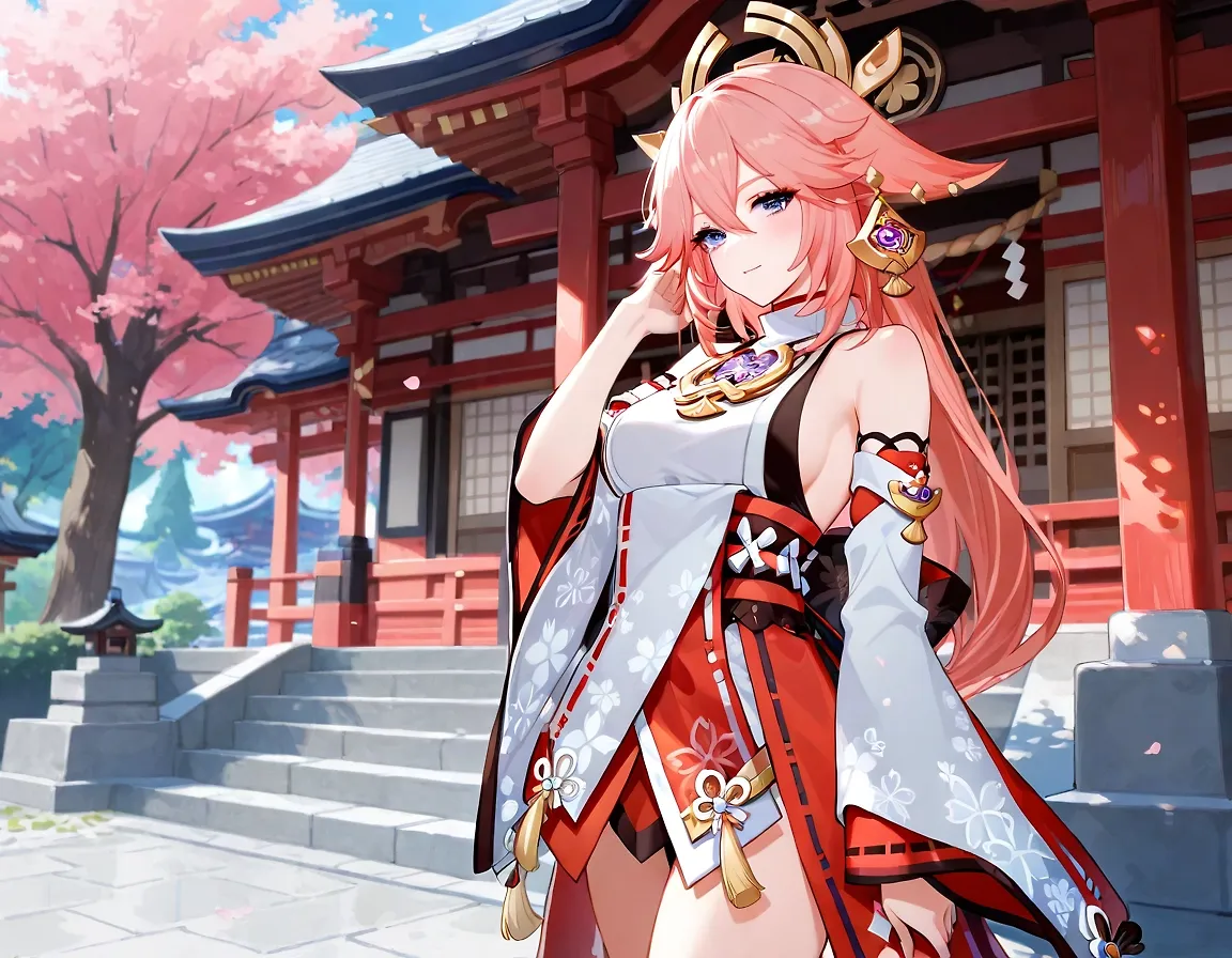 Yaemiko at Grand Narukami Shrine