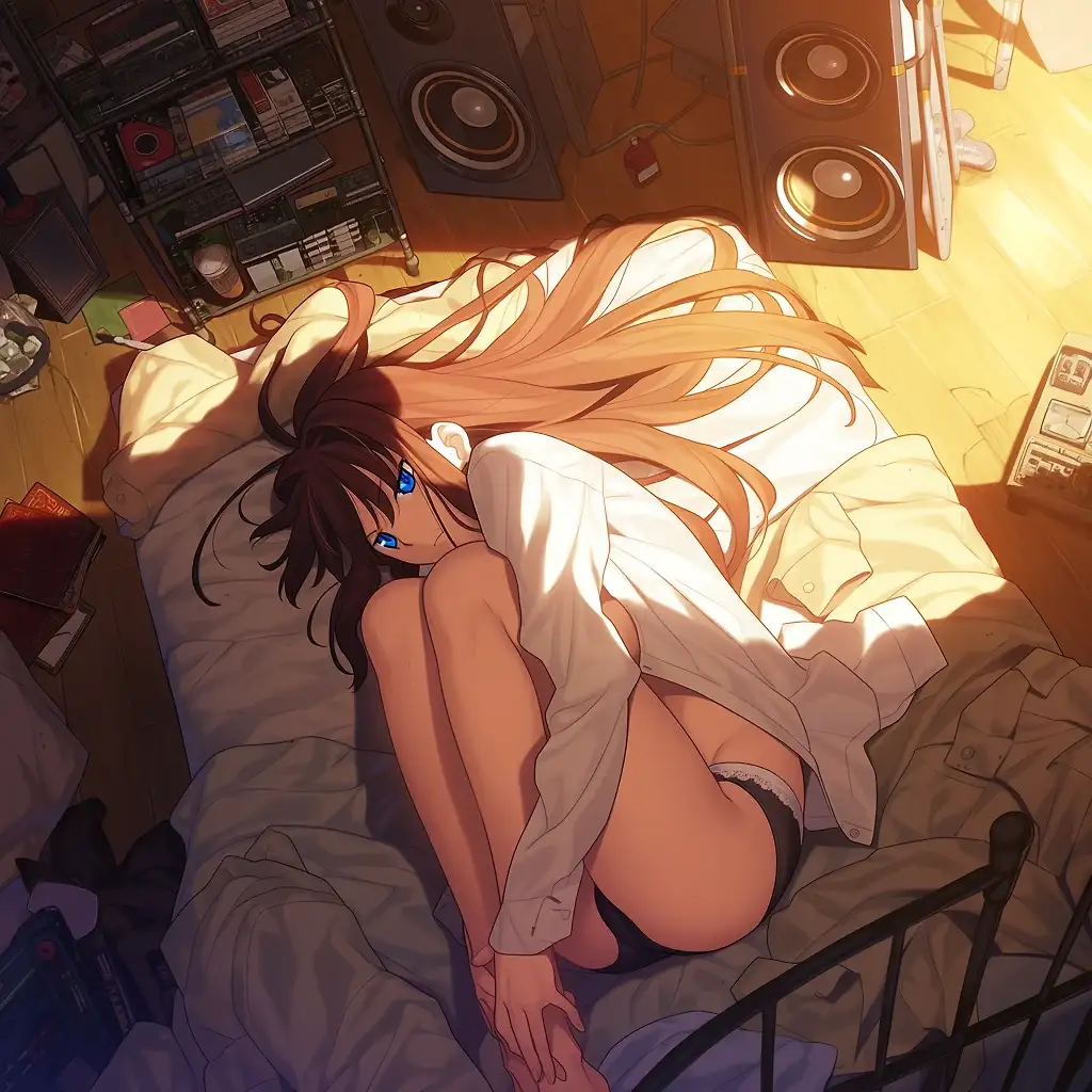 AI art 'Enclosed Aozaki Aoko'