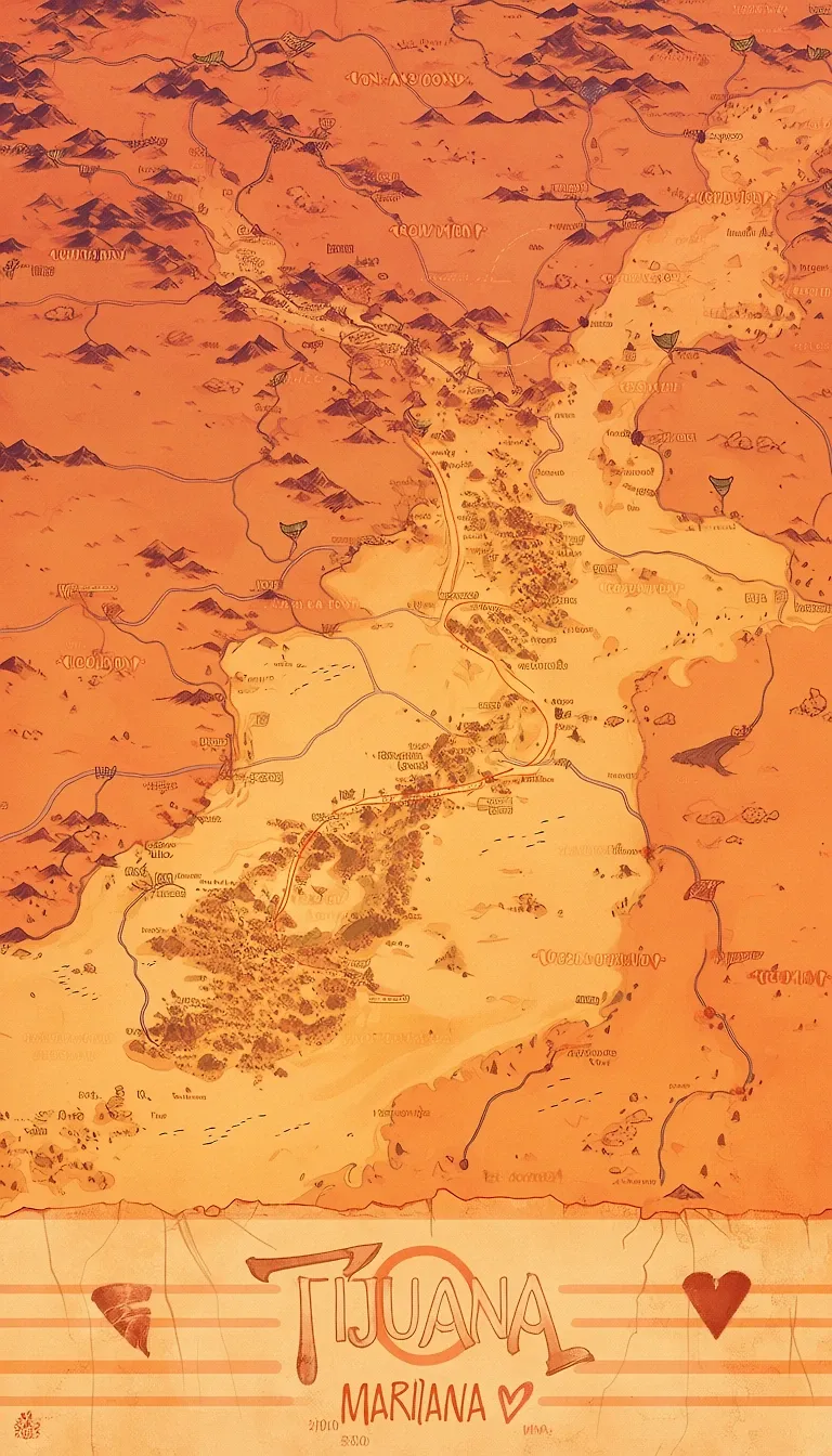 AI art "Tijuana maps. 🧭🏜️" with user description "Yes, maps."