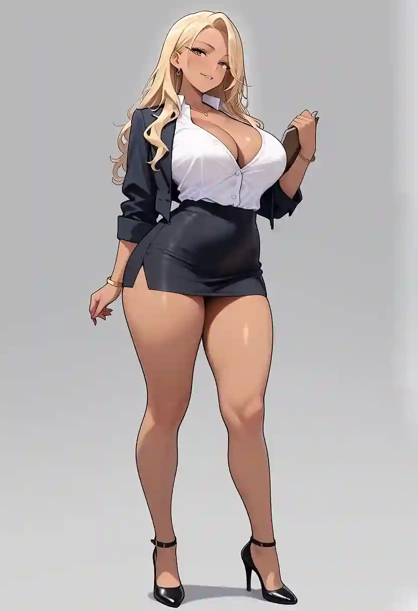 AI art "Gyaru Sensei"