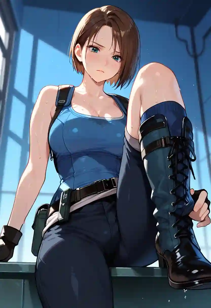 AI art "Jill locker room"