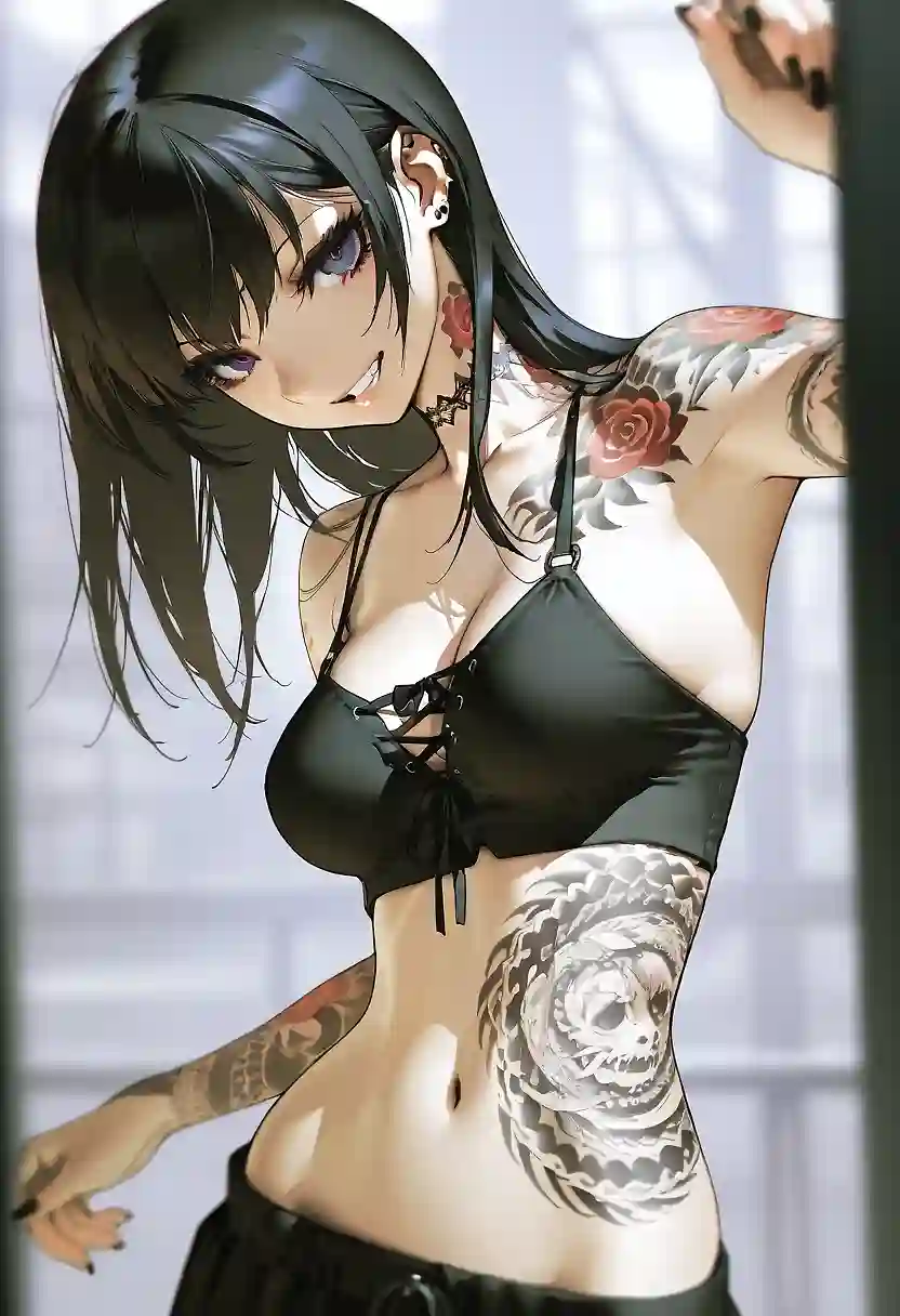 AI art "goth baddies incoming wave 7"