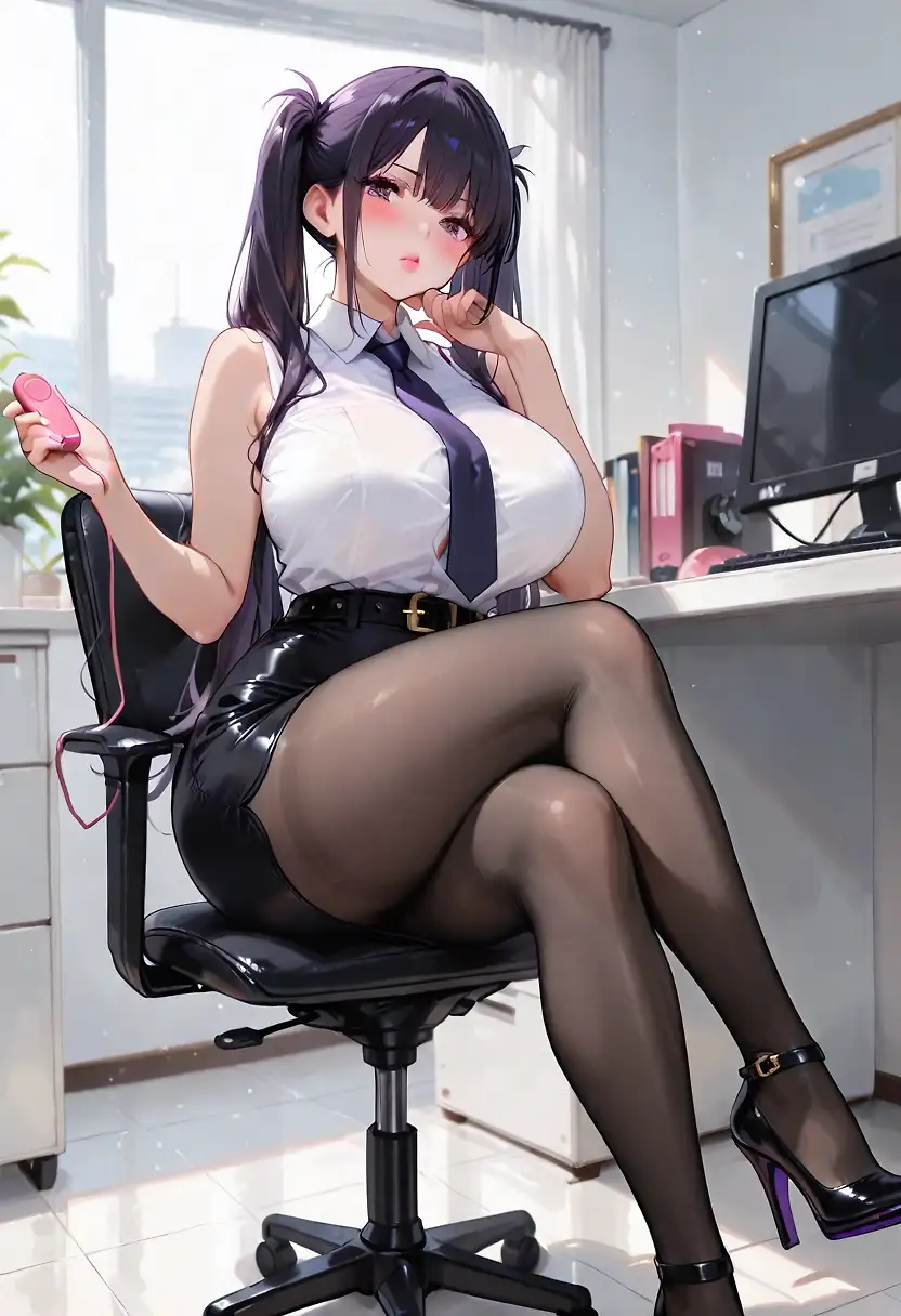 AI art 'Hina's Story: Trial Run Part 1' with user description 'Staring at Yuki across the table, Hina could only gawk at the request.
“So are you game or no?” Yuki said, laying the newest device from Good Vibes Co. in between them.
“Yuki, I understand you want live data, but what made you think I would that I would agree to this?” Hina exclaimed.
Yuki had mentioned to Hina that she had a request that only she could help with as the company’s newest product was expected to be demoed at their next board meeting, however this request was the last thing she expected to come from Yuki. Unfortunately for her long-time best friend, Yuki knew exactly how to let her busty best friend to agree.
“Oh, so now you chicken out?” Yuki mischievously instigates The great Hina is too good to bring herself down to-“
Immediately Hina picks up the device and heads to the diner’s restroom to equip herself. No one, challenges Hina and expects to win without challenge. She slips the device snugly inside her, the cold foreign object sending shivers of anticipation throughout her body. After securing it in place with the help of her panties and hose, she heads out to see Yuki had left the diner, waiting outside.
Rejoining with her, Yuki explains how she will collect data.
“There are three levels, each stronger than the last,” she starts, “I will need you at three different locations while I wait around here, you just do whatever you’d like.”
With that brief introduction, she taps a button on her phone app, and immediately the device turns on, catching Hina by surprise, letting out a small yelp before stopping herself.
“This is just the demo mode. Is it too much? We can just test-”
“Shut up and lets get this over with.” Hina responds arms crossed heading to the park.
She sits down on the bench, finally getting used to the tremors from between her legs.
"Remember," Yuki's voice rings in her head as she left her, "the safe is 'Good Vibes' to stop!" Noted.
“Ok this shouldn’t be too bad, feels nice actually… Don’t think there should be any problems.”
Haha, you just had to raise a flag lmao.
Immediately, the vibrations intensified, catching Hina’s breath. She squeezes her hands between her sexy thighs she restrains herself from ripping off her pantyhose to remove the uncooperative passenger. Blushingly profusely and breathing heavily, Hina shakily looks around wary of those walking by. The kids behind are ignorantly playing among themselves while the other passerby’s don’t notice the heated look from Hina. The vibrations start to slowly spread throughout her body, and just as Hina is about to submit her to the first wave, it stops.
“Huh!?” Hina confusedly looks between her legs, not noticing the slight wetness in hands. Before she could process what happens, Yuki texts her.
“I need to test the reach of app, I am currently in the center of the subway loop going around the business district, take the first train you can and complete a round and let me know if you notice any weakness from the device.”
Frustrated, but slightly flushed from the previous excitement, Hina heads over to the subway and boards the first one available, nervously waiting for level two to start. In the distance, Yuki smirks, “She has no idea I tested out the range and its twice what the business loop travels. But she doesn’t have to know. Let’s start the next level, but on roller coaster.”
She taps her phone and waits for the train to make its full loop.
Hina makes her way slowly through the crowded train and is able to locate a vacant spot, blessed that she doesn’t have to stand for the next round. Seated between the end of the aisle and an elderly man, Hina doesn’t have to wait long as her object of all problems starts with life…but in demo mode?
Hina, already used to the feeling relaxes. Blissfully thinking that the ten-minute loop shouldn’t take too long.
Sigh… Second flag raised. Women, you are the problem that your solutions refuse to solve.
Slowly, the vibrations intensify reaching level one. Hina’s sexy legs immediately closed, hands helplessly pressed and squeezed between her luscious curves, but she was not prepared for level two to strike then.
If level one was the alarm clock you hate hearing every morning, level two is the monster truck that steals your hearing.
Throwing her head back, Hina squeezes her thighs even harder, ankles crossed as she consciously tries preventing herself from kicking the passengers in front of her in reflex.
"Yuki what the hell is this?" Hina coudn't tell if she was shaking from the bumpy ride or from the device itself. Slowly, the familiar feeling begins to rise, and just before she could peak, demo mode.
Honestly, Hina was more grateful that she could relax and exhale her held breath rather then getting denied twice. Next to her the elderly man looked concerned. "Everything alright, sweety?" He politely asks. Before she could respond, demo mode turns into level two, and Hina was lcukily able to stifle her cries and respond with a tight "Yes."
Part Two in a new post, character limits :('