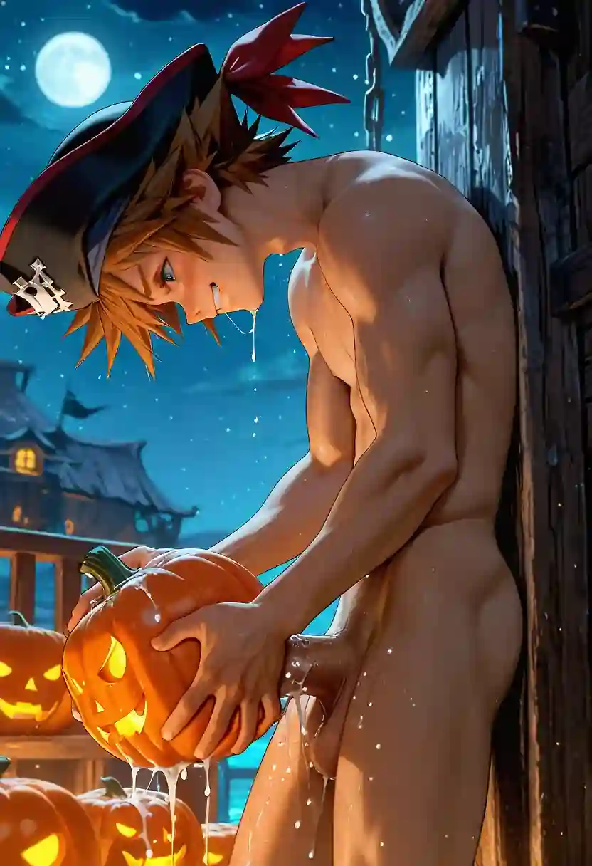 AI art 'Putting the Ween in Halloween' with user description 'A few snapshot of the guys most recent visit to Halloween Town.'