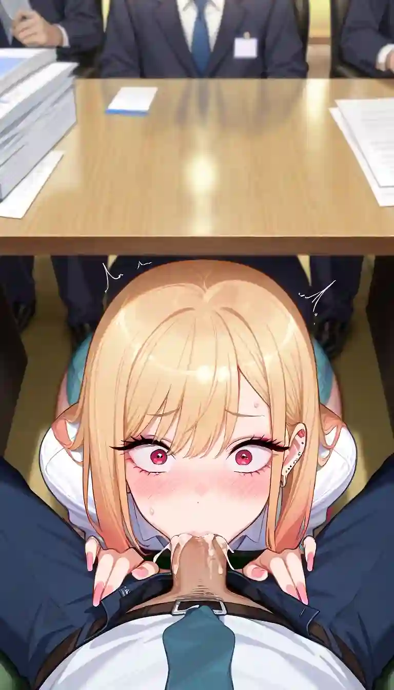 AI art "Marin Kitagawa "working""