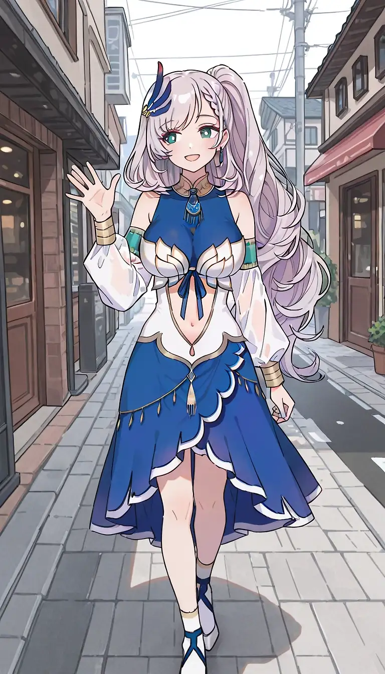 AI art "Praise the wind"