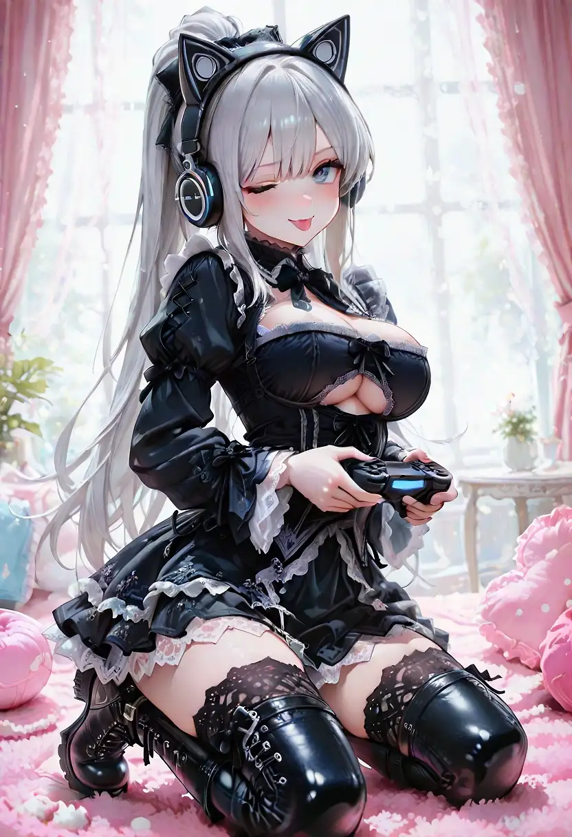 AI art "gaming is relaxing"