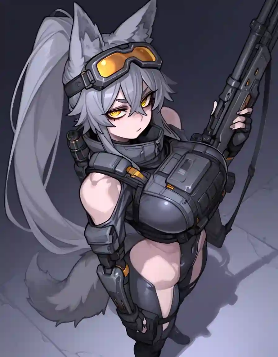 AI art 'Tactical Wolf Girls'