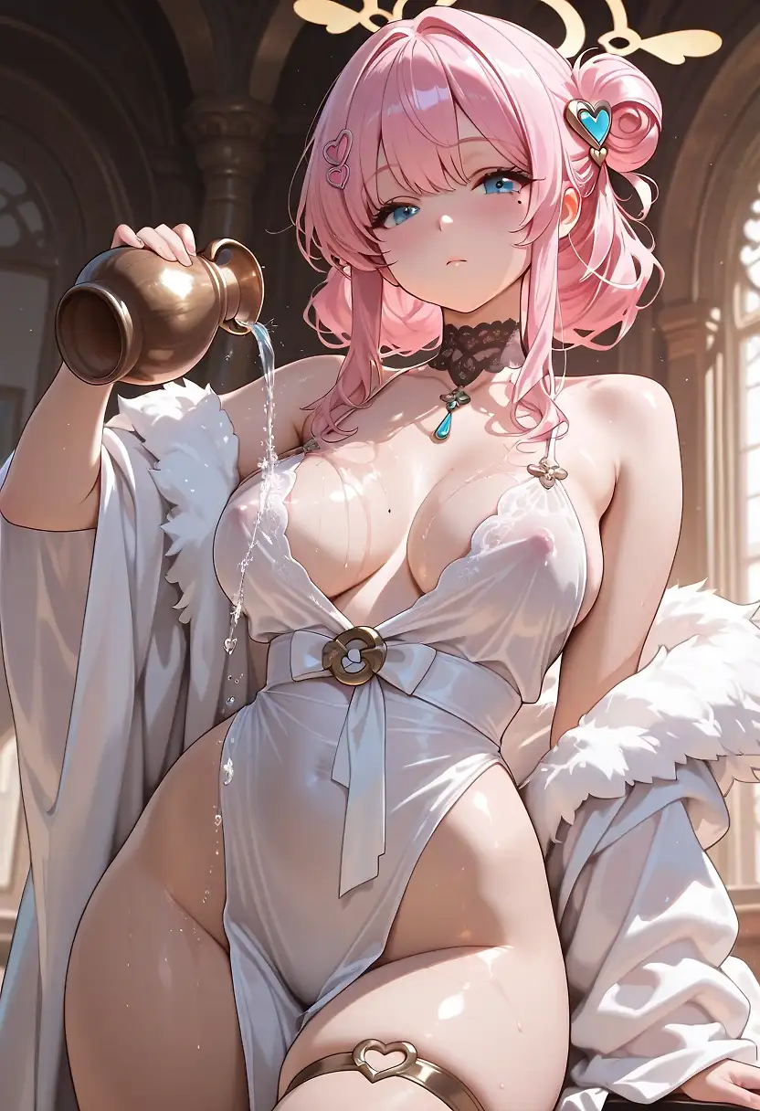 AI art 'Shes from the heavens' with user description 'Goddess of beauty, come down from above'