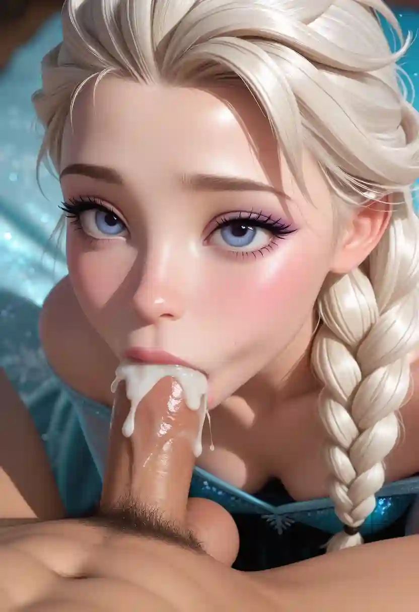 AI art 'Elsa giving blowjob'