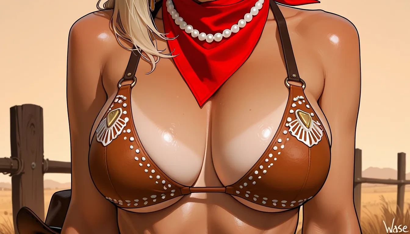 Her breasts.