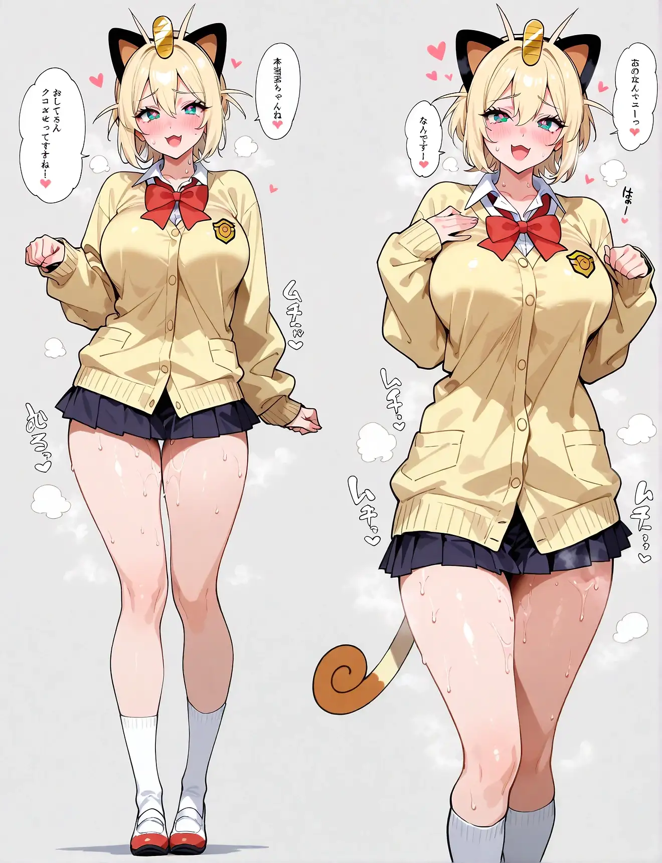 AI art "Pokémon high school girl concept (100)"
