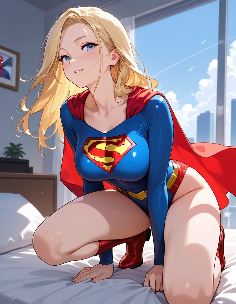Supergirl and Spider-Man (Peter Parker)